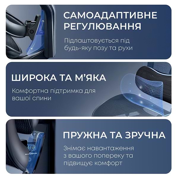 Фото - Крісло офісне Sihoo DORO C300L Mesh Black (DORO-C300L-A3-101)