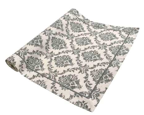 Скатертина раннер Прованс 40х140 Avantime Версаль Сірий (017309)