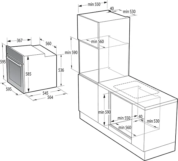 Фото - Духова шафа електрична Gorenje BOSX6737E13BG