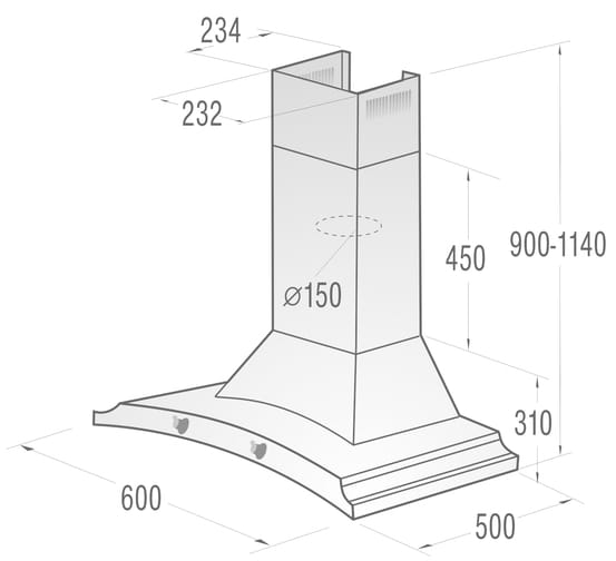 Фото - Вытяжка декоративная Gorenje DK 63 MCLB