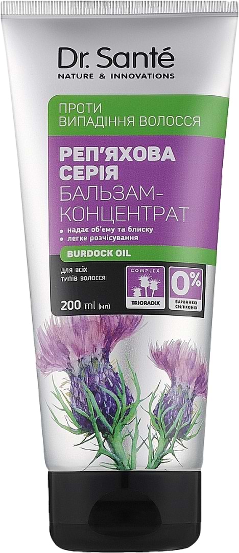 Бальзам для волос Dr. Sante Репейная серия 200 мл (4823015932984)