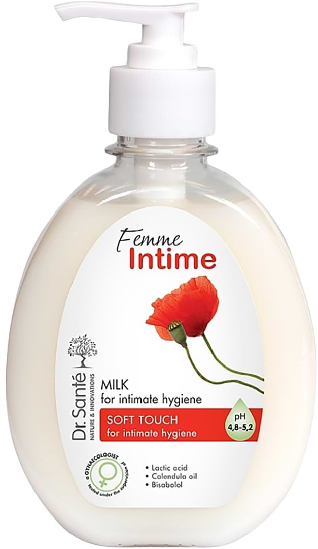 Молочко для інтимної гігієни Dr. Sante м'який дотик 230 мл (4823015922954)