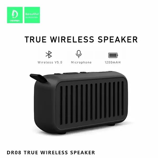 Фото - Портативная акустика Denmen DR08 Blue FM-тюнер