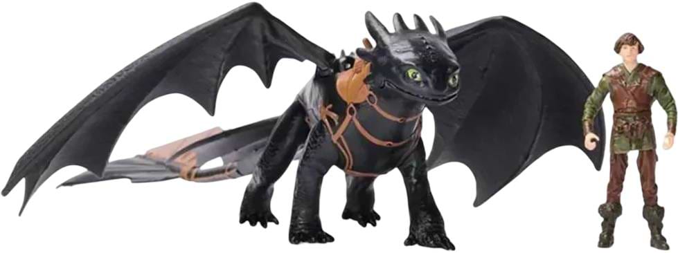 Колекційна фігурка набір Dragons Як приборкати дракона: Беззубок та вершник Гикавка (SM66663/6074007)