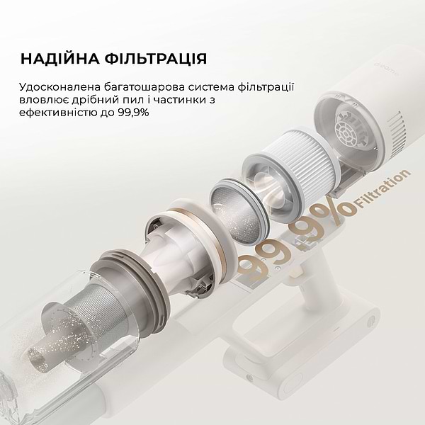 Фото - Пилосос ручний для дому Dreame Cordless Vacuum Cleaner U10 (VPV20A)