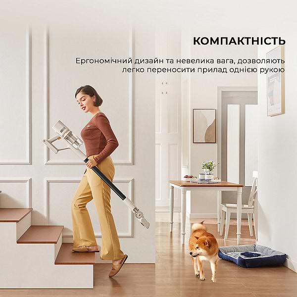 Фото - Пилосос ручний для дому Dreame Cordless Vacuum Cleaner U10 (VPV20A)