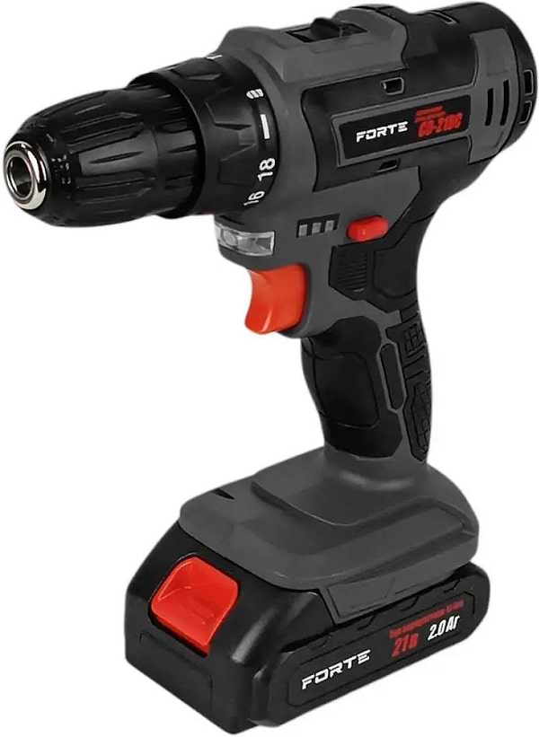 Фото - Уценка - Дрель-шуруповерт Forte CD-21BC кейс с аксессуарами
