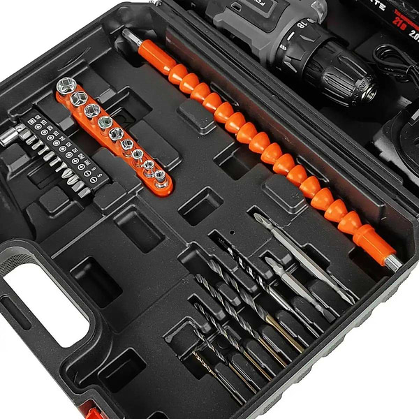 Фото - Уценка - Дрель-шуруповерт Forte CD-21BC кейс с аксессуарами