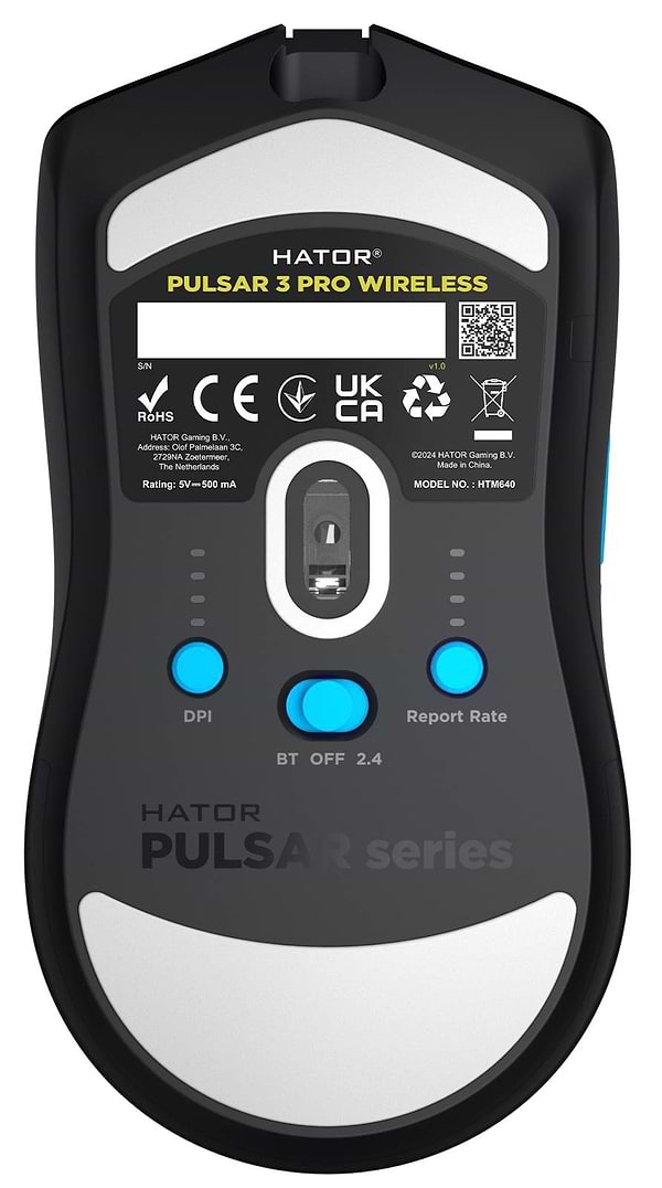 Фото - Уценка - Мышь беспроводная игровая Hator Pulsar 3 PRO Wireless Black (HTM640)