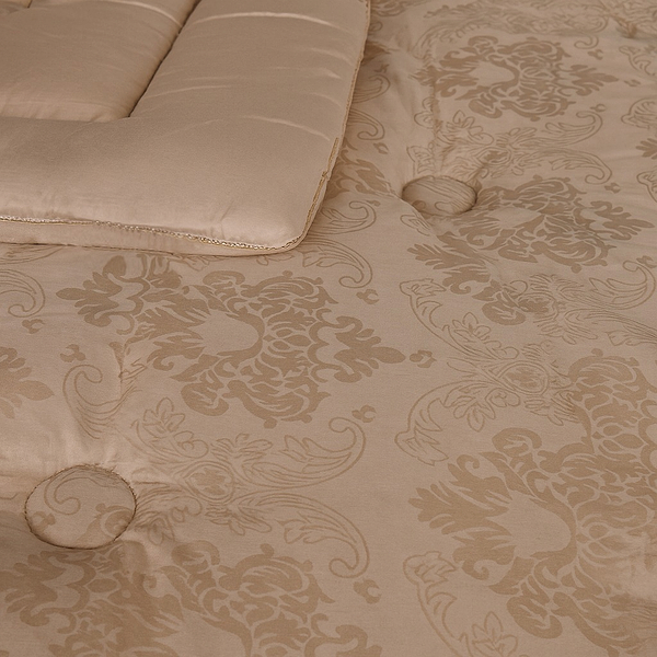 Фото - Одеяло зимнее двуспальное евро MirSon King Size 220x240 см Шелковое Silk Kapok №1517 Ferrero Gold (2200011170077)