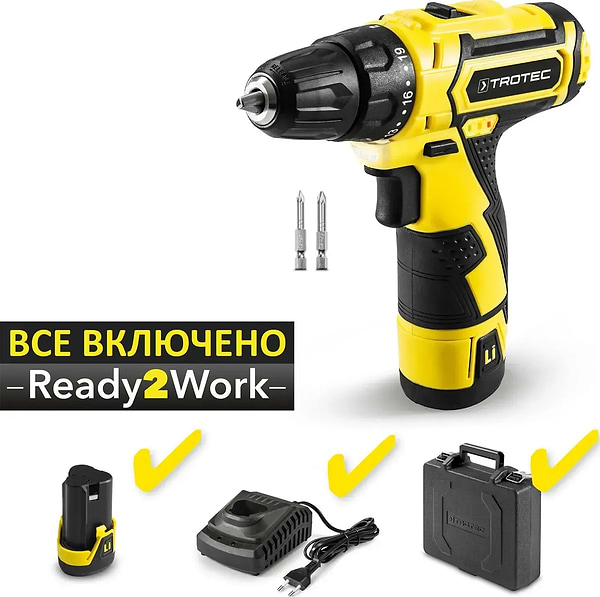 Фото - Дриль-шуруповерт Trotec PSCS 11-12V + кейс (4410000102)