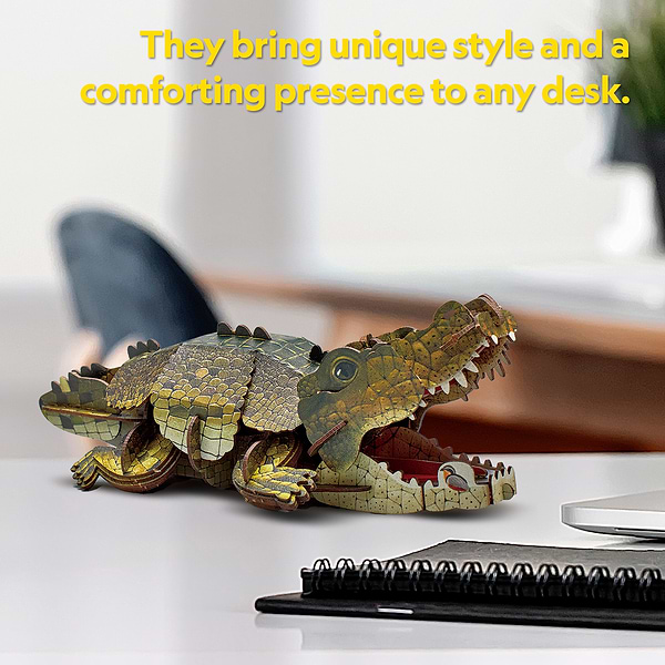 Фото - 3D пазлы Cubic Fun Крокодил (DS1182h)