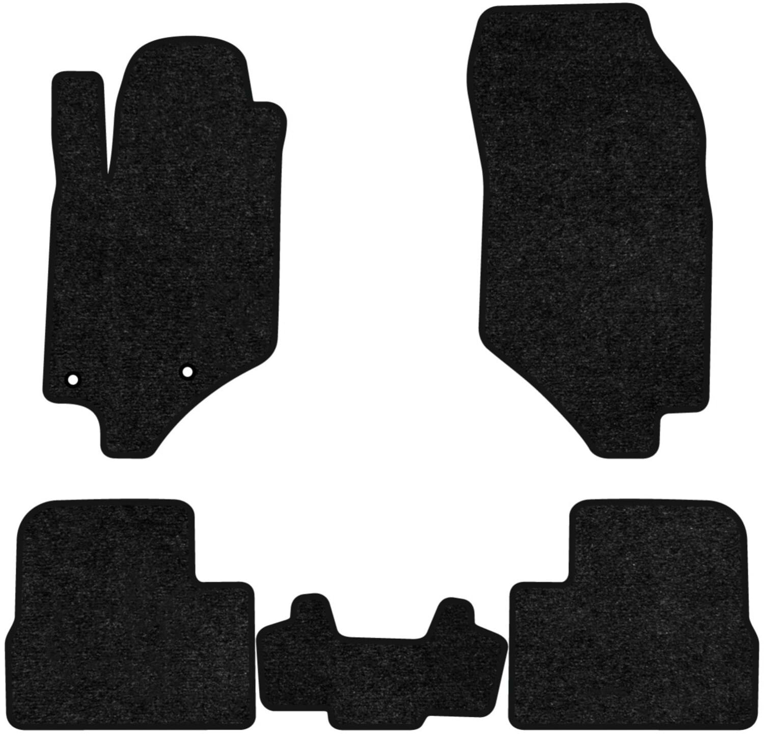 Коврики ворсовые в салон авто EVAtech Standard для DS 3 Crossback 2018 2 поколение SUV EU черный кант DS42838CV5AV2VEB