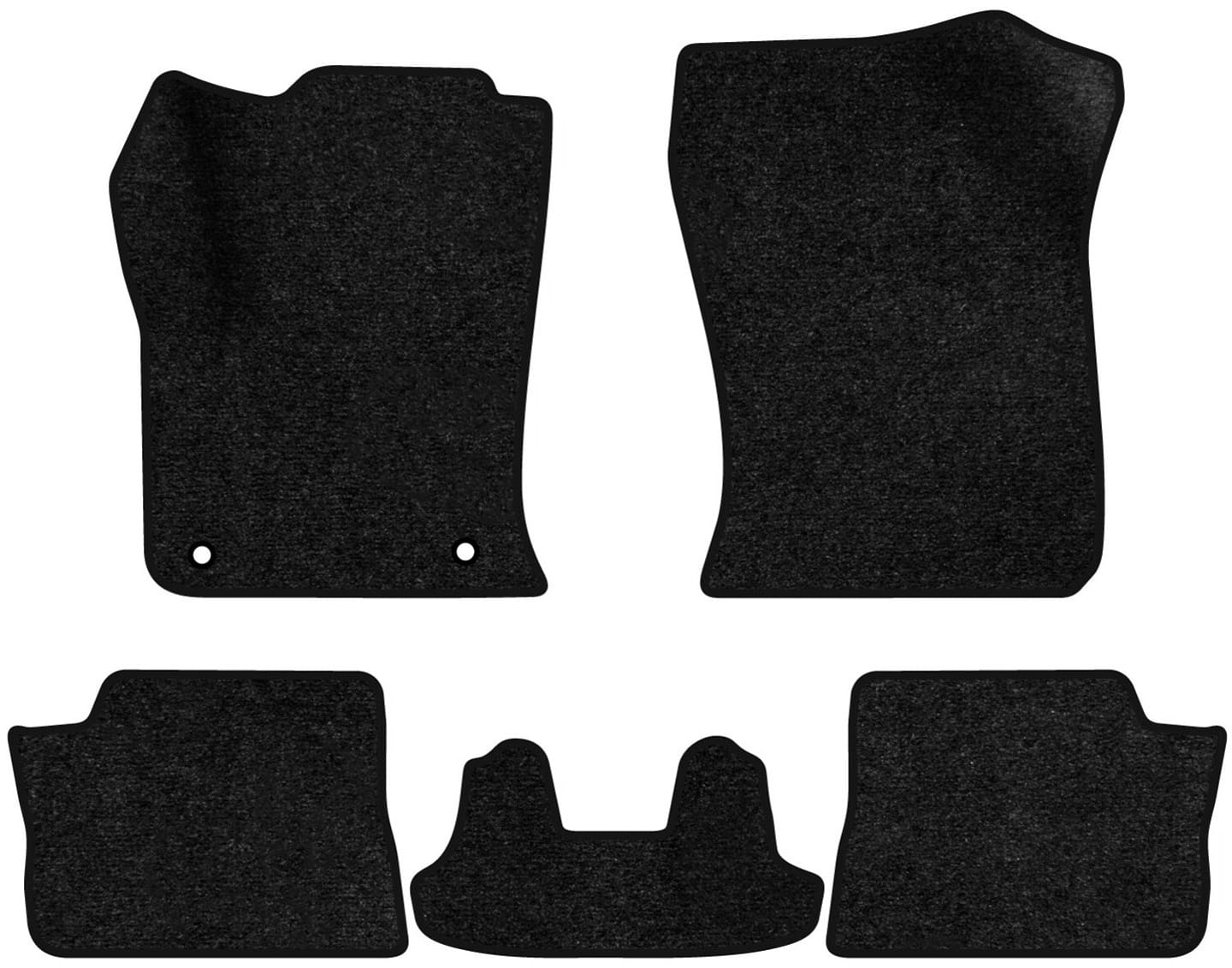 Коврики ворсовые в салон авто EVAtech Standard для DS 3 Crossback E-Tense 2018 2 поколение SUV EU черный кант DS43588CD5FC2VEB