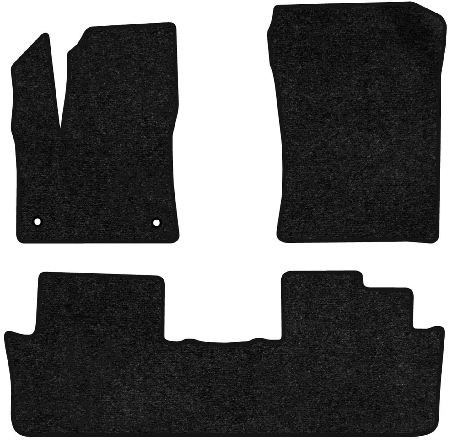 Коврики ворсовые в салон авто EVAtech Standard для DS 7 Crossback 2018 1 поколение SUV EU черный кант DS43811Z3AV2VEB