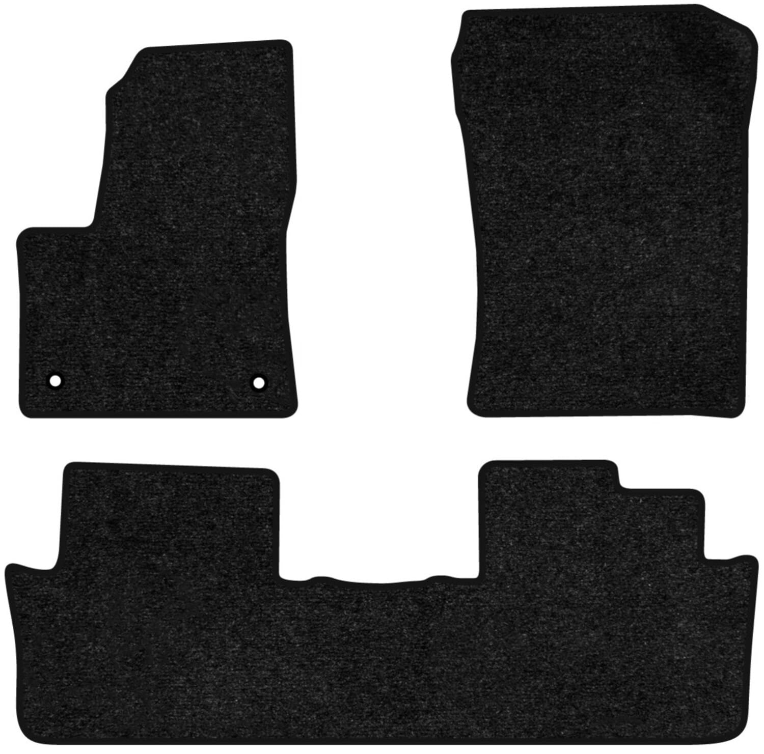 Коврики ворсовые в салон авто EVAtech Standard для DS 7 Crossback 2018 1 поколение SUV EU черный кант DS43811ZB3AV2VEB