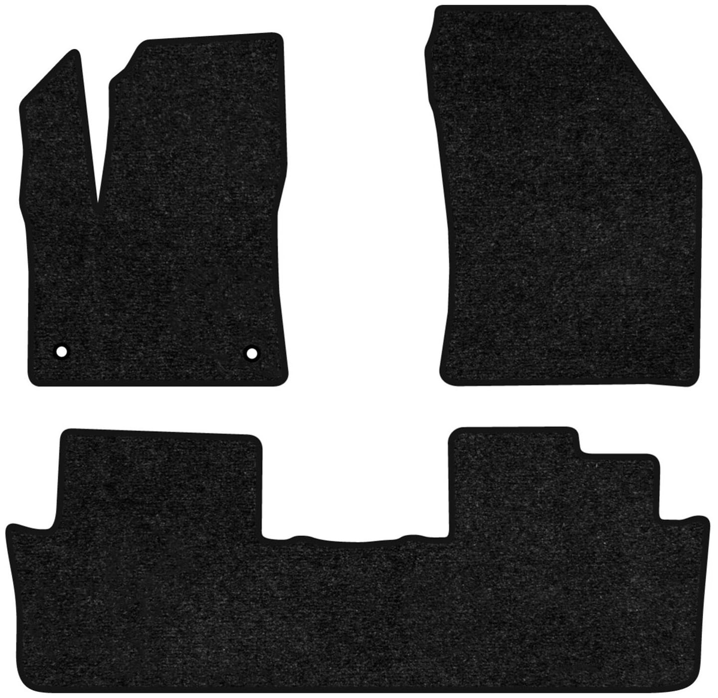 Коврики ворсовые в салон авто EVAtech Standard для DS 7 Crossback 2018 1 поколение SUV EU черный кант DS43811ZV3AV2VEB