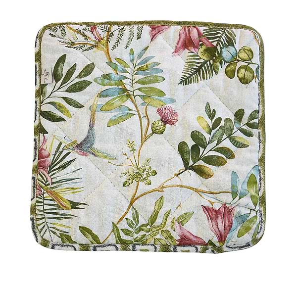 Фото - Подушка для стільця Прованс Чохол на табурет 35х35 Villa квіти (028820)
