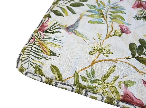 Фото - Подушка для стільця Прованс Чохол на табурет 35х35 Villa квіти (028820)