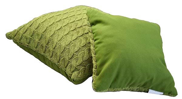 Фото - Наволочка Прованс вязаная декоративная Коса травяная 45х45 (028637)