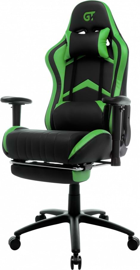 Кресло для геймеров GT Racer X-2534-F Black/Green