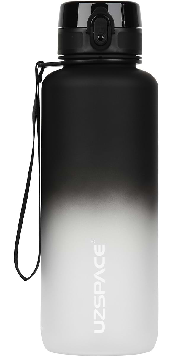 Фото - Пляшка для води UZspace 3056 Frosted 1500 мл Чорно-біла Фото - Пляшка для води UZspace 3056 Frosted 1500 мл Чорно-біла