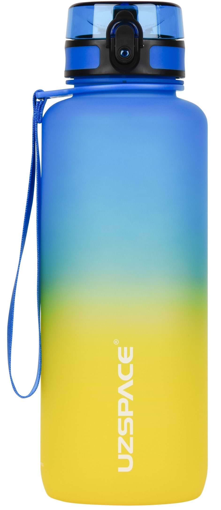 Бутылка для воды UZspace 3056 Frosted 1500 мл Желто-голубая