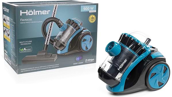 Фото - Пылесос для сухой уборки без мешка Holmer HVCC-91В