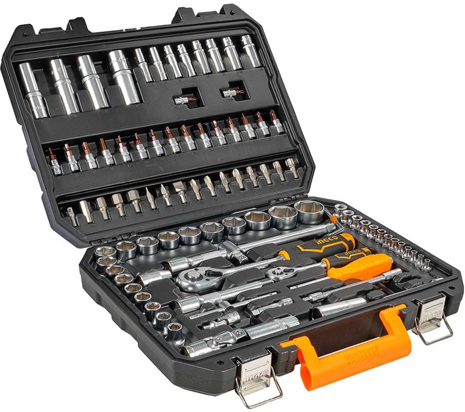 Набір торцевих голівок INGCO 1/4", 1/2" 94 шт. INDUSTRIAL (HKTS42941)