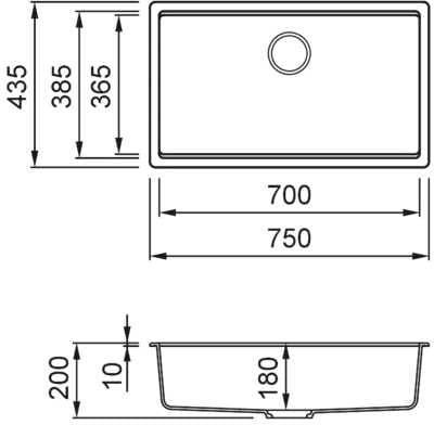 Фото - Мийка кухонна Elleci TIME 130 under top cemento 48