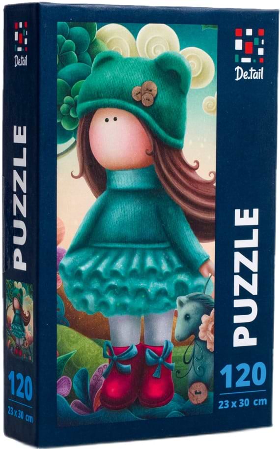 Фото - Пазлы (5-7 лет) De.tail «Little doll with a horse» (120 элем.) (DT100-03)	