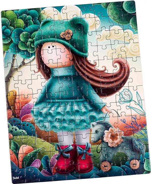 Фото - Пазлы (5-7 лет) De.tail «Little doll with a horse» (120 элем.) (DT100-03)	