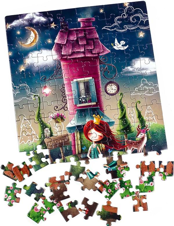 Фото - Пазлы (5-7 лет) De.tail «Magic princess house» (120 элем.) (DT100-08)       	