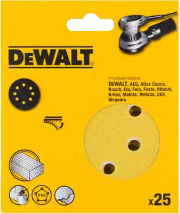 Круг шліфувальний DeWALT 25 шт. (DT3111XM)