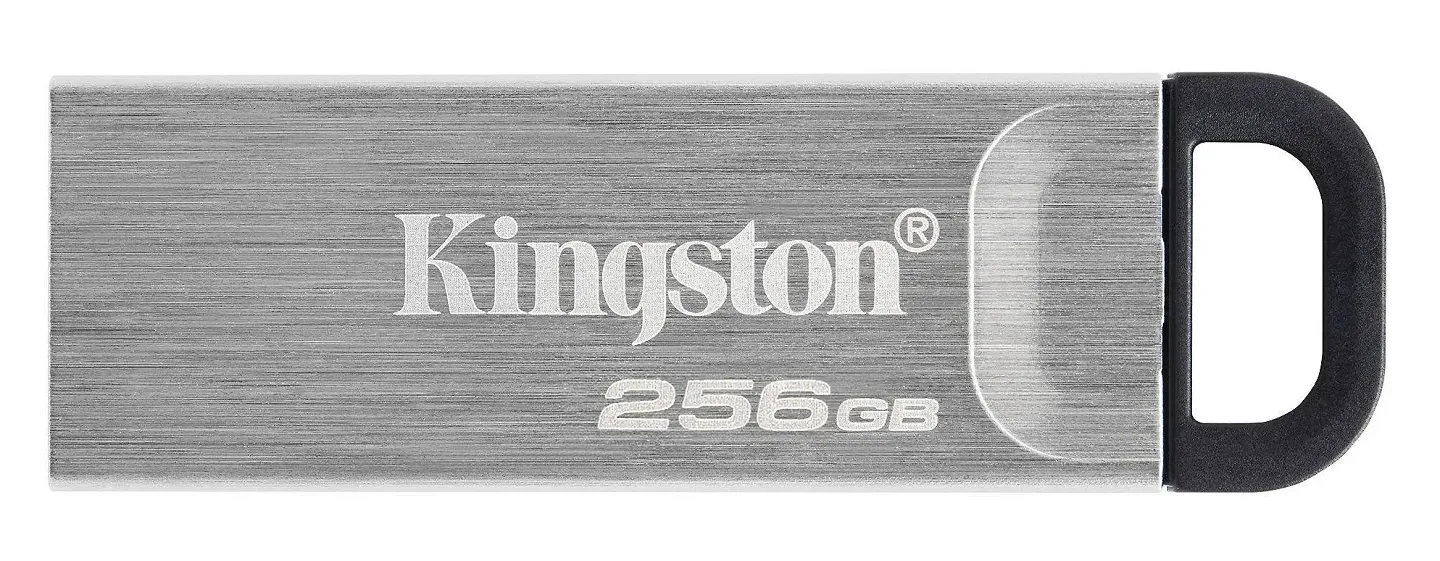 Флеш USB Kingston DataTraveler Kyson 256GB USB 3.2 Silver-Black (DTKN/256GB) - Фото 1