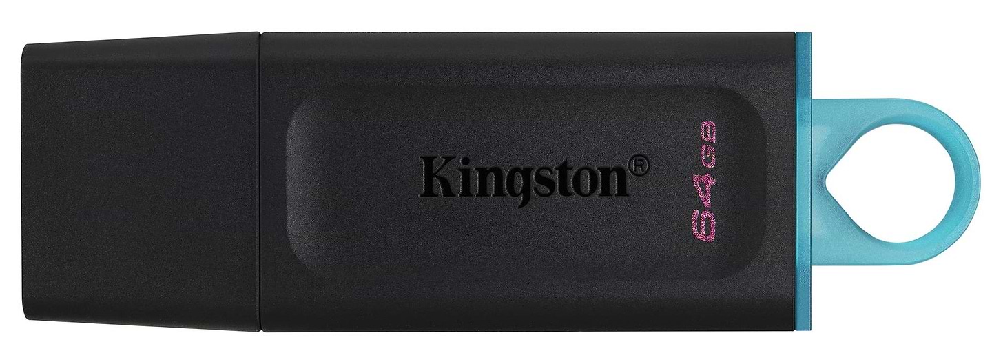 Флеш USB Kingston DataTraveler Exodia 64GB USB 3.2 Black-Teal (DTX/64GB) - Фото 1
