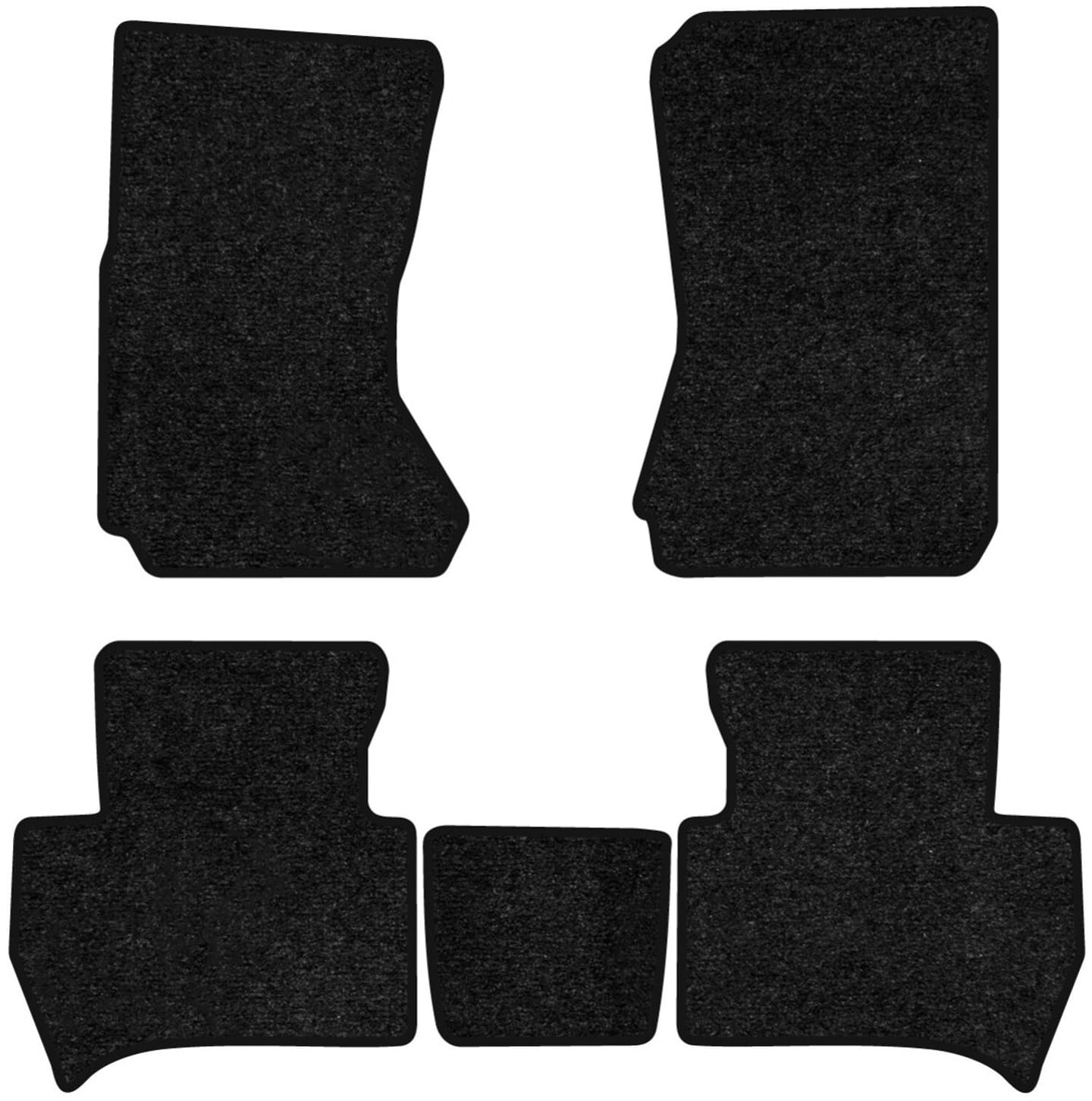 Коврики ворсовые в салон авто EVAtech Standard для Daihatsu Terios (J100) 1997-2006 1 поколение SUV Japan черный кант DU11395CB5VEB