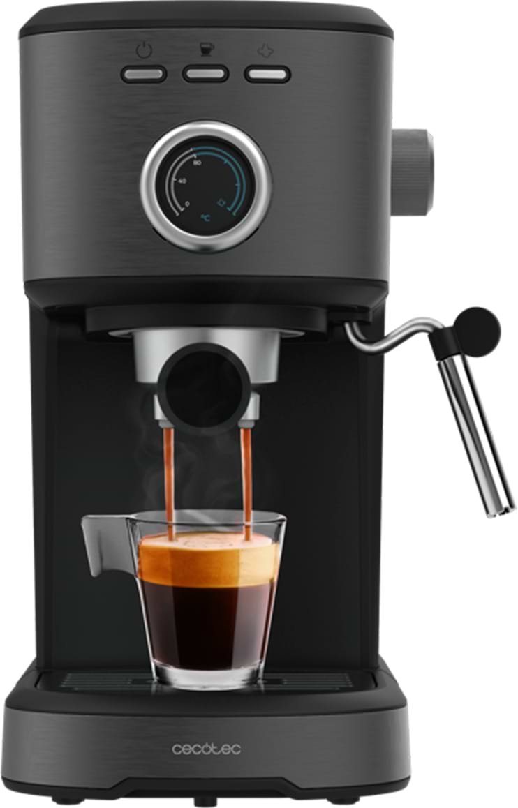 Кавоварка рожкова Cecotec Power Espresso 20 Pecan Steel (CCTC-00275) - Фото 1