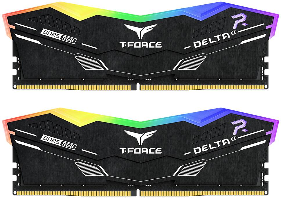 Память DDR Team DDR5 32GB KIT 2x16GB PC 6000 T-FORCE Delta RGB CL30 (FF7D532G6000HC30DC01) Black