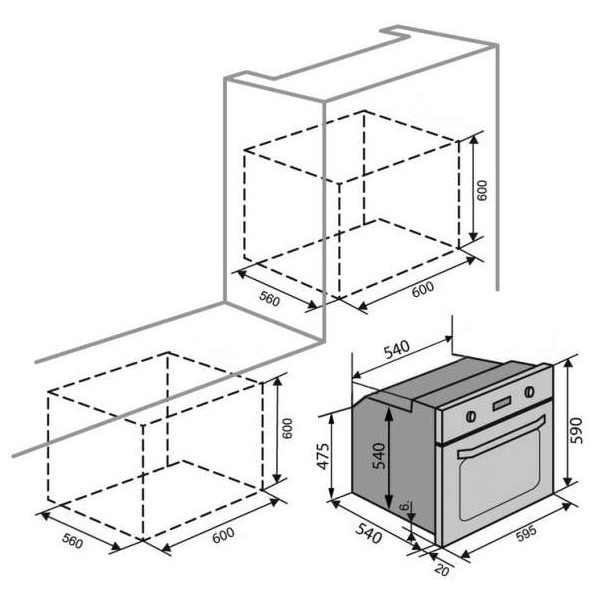 Фото - Духовой шкаф Ventolux DUBLIN
