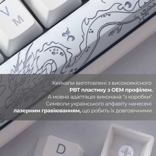 Фото - Клавиатура проводная игровая Ducky One 3 Cherry MX Red RGB White UA (DKON2108ST-RUAPXPWWWSC1)