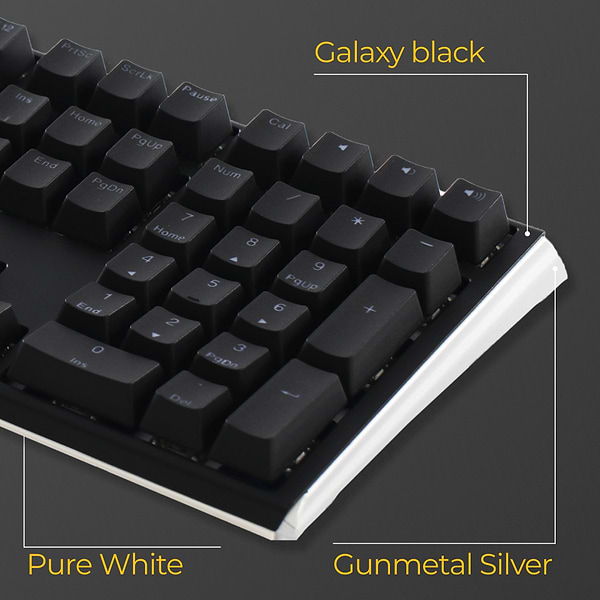 Фото - Клавіатура дротова ігрова Ducky One 3 Cherry MX Blue RGB Black UA (DKON2108ST-CUAPXCLAWSC1)