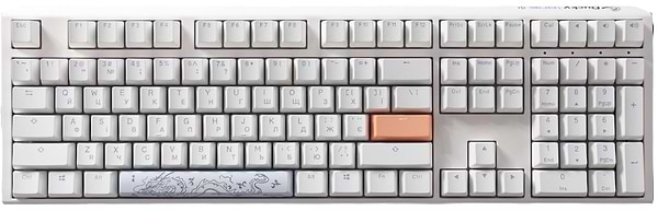 Фото - Клавіатура дротова ігрова Ducky One 3 Cherry MX Blue RGB White UA (DKON2108ST-CUAPXPWWWSC1)