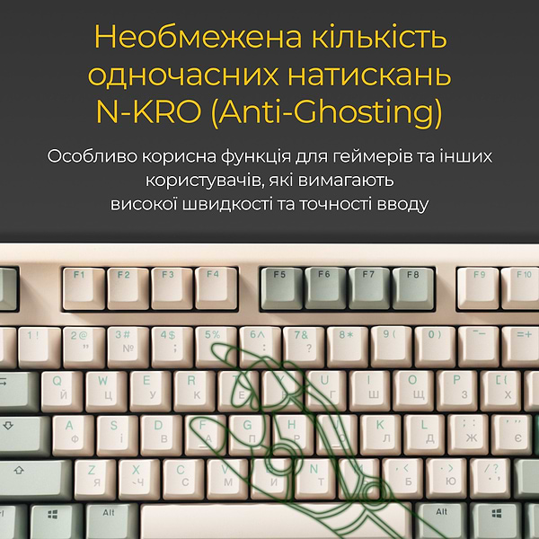 Фото - Клавиатура проводная игровая Ducky One 3 Cherry MX Brown Matcha Cream UA (DKON2108-BUAPXМAEGGC1)