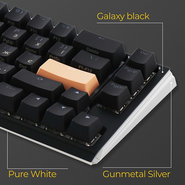 Фото - Клавіатура дротова ігрова Ducky One 3 Mini Cherry MX Speed silver RGB Black UA (DKON2161ST-PUAPXCLAWSC1)
