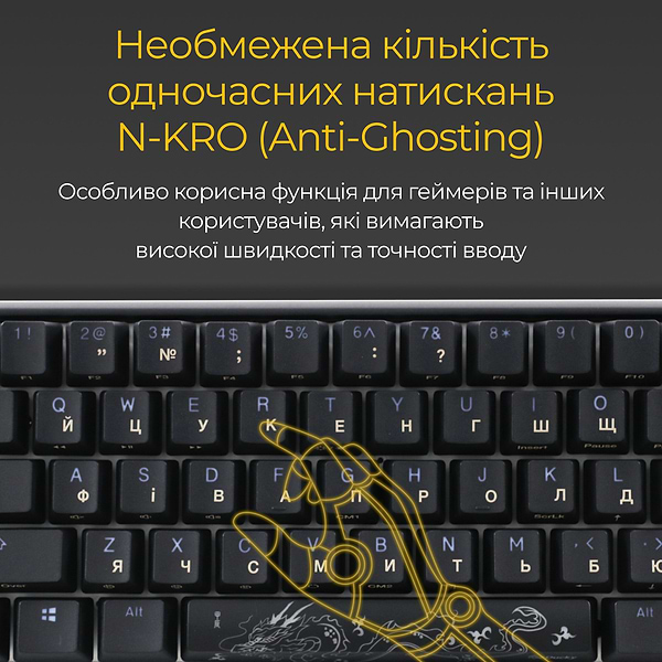 Фото - Клавіатура дротова ігрова Ducky One 3 Mini Cherry MX Speed silver RGB Black UA (DKON2161ST-PUAPXCLAWSC1)