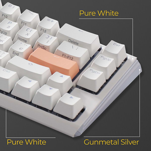 Фото - Клавіатура дротова ігрова Ducky One 3 SF Cherry MX Brown RGB White UA (DKON2167ST-BUAPXPWWWSC1)