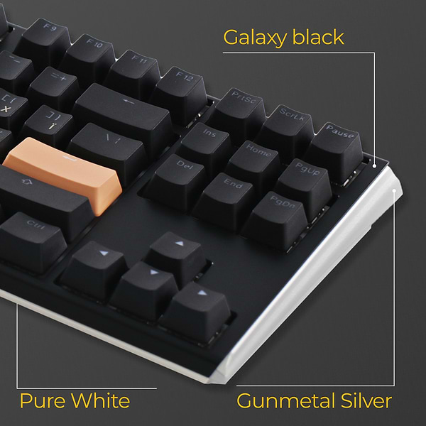 Фото - Клавіатура дротова ігрова Ducky One 3 TKL Cherry MX Speed silver RGB Black UA (DKON2187ST-PUAPXCLAWSC1)