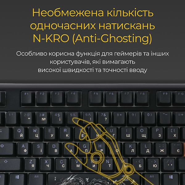 Фото - Клавіатура дротова ігрова Ducky One 3 TKL Cherry MX Speed silver RGB Black UA (DKON2187ST-PUAPXCLAWSC1)