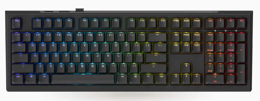 Клавиатура беспроводная игровая Ducky One X Wireless Black (ON2408AST3-DAUSPDOECL1AS1)